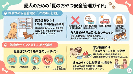 夏の犬のおやつ注意点｜熱中症・食中毒リスクと安全な与え方を解説